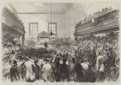 The General Election, the Nomination of Mr Disraeli, at Aylesbury, for Buckinghamshire by Sir John Charles Robinson